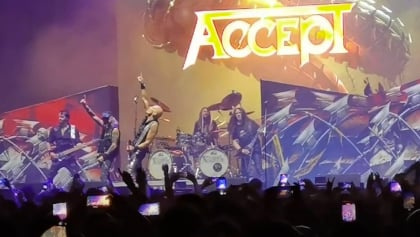 Watch: ACCEPT Performs In Santiago Without Drummer CHRISTOPHER WILLIAMS And Guitarist PHILIP SHOUSE