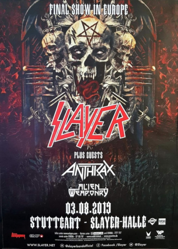 SLAYER Plays Last-Ever Show In Europe