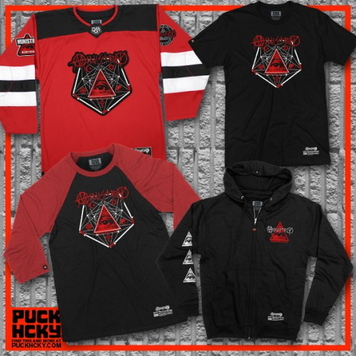 MINISTRY And PUCK HCKY Team Up For Hockey-Themed Collection